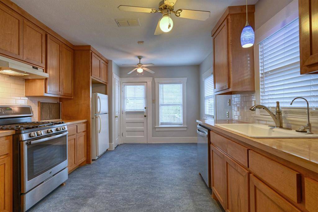 Generous kitchen with space and light