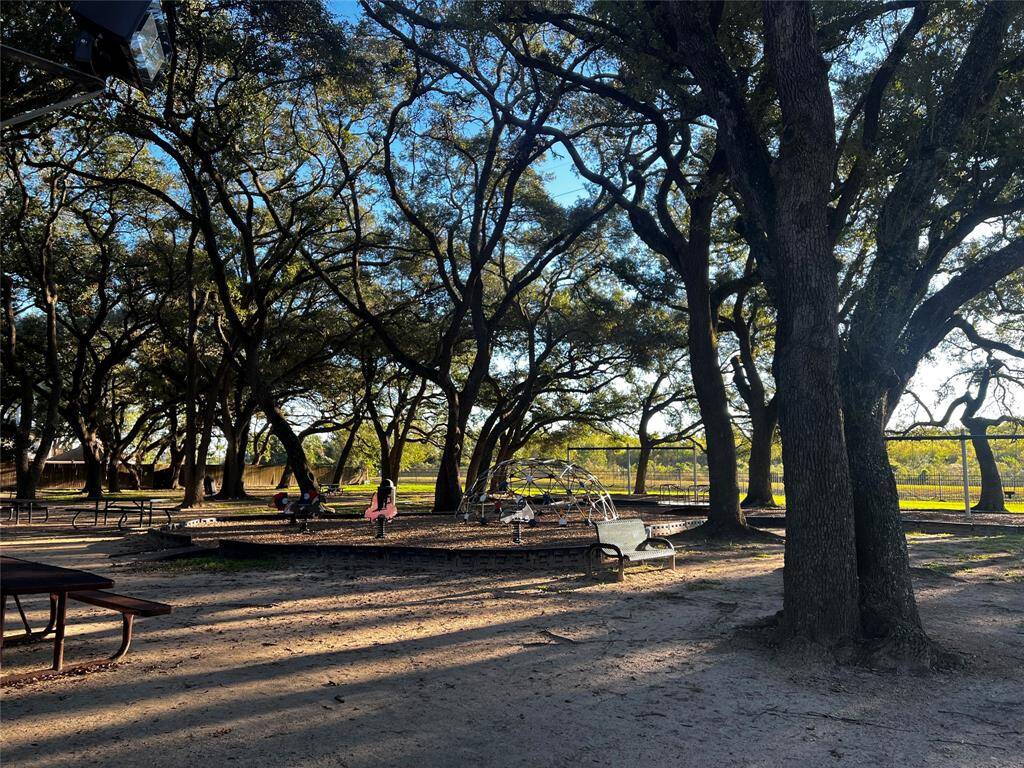 Park is shaded and has benches as well