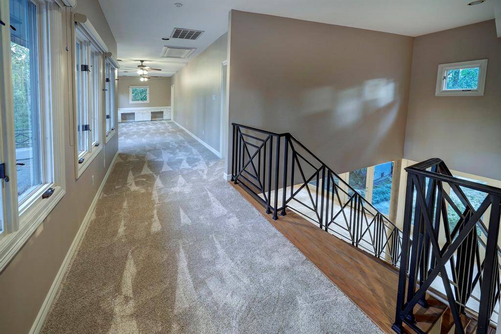 Another angle of the second floor hallway.