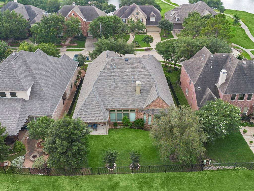 Another view of the newly installed roof from a back vantage point of the home.