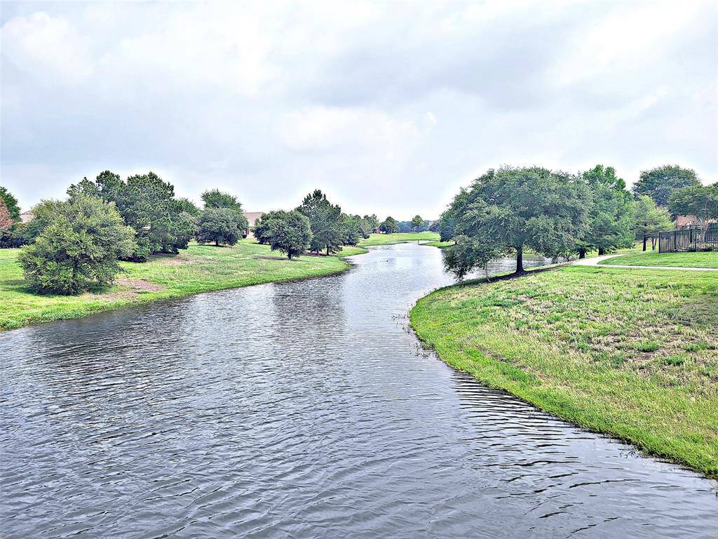 This view is of the lake that runs directly behind the home.