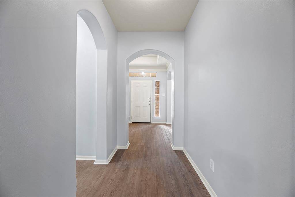 Hallway entering into the home