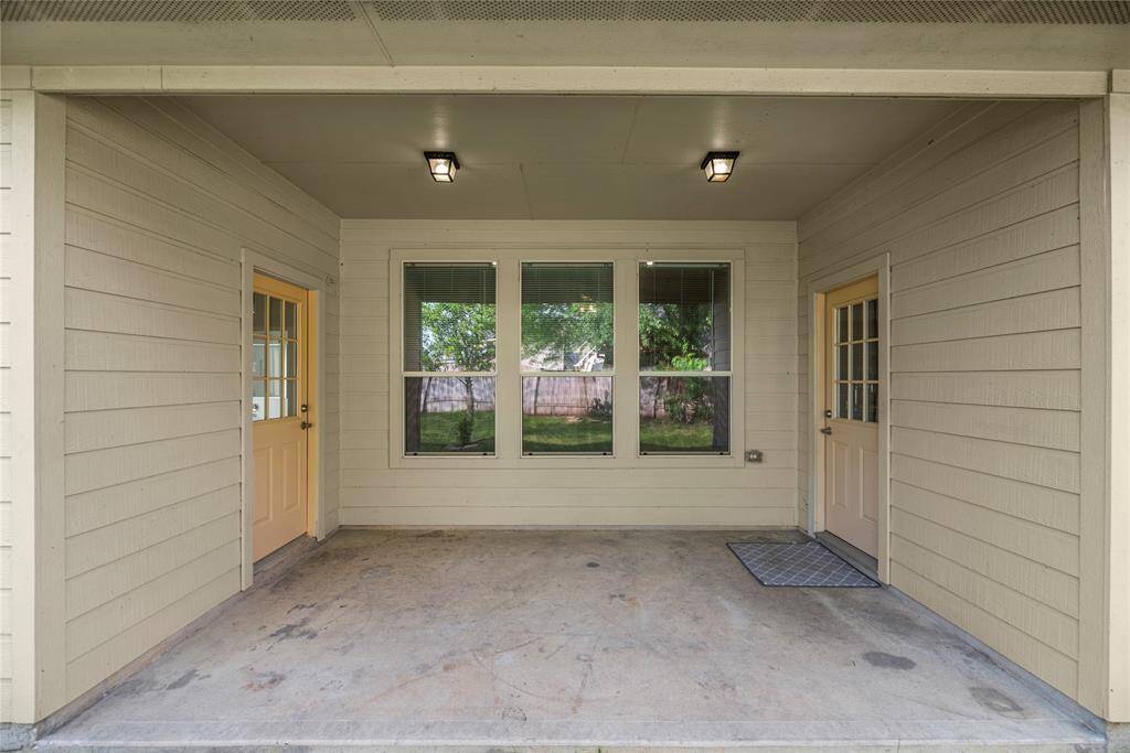 Covered patio