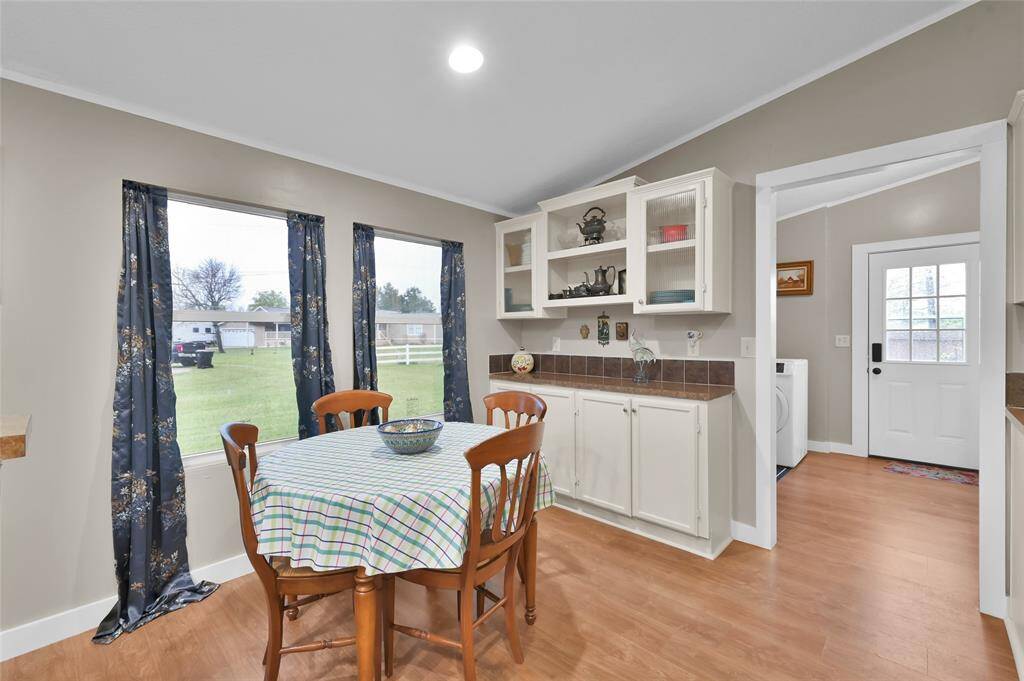 Another view of the breakfast nook.  Notice the abundant cabnitry for all your storage needs.