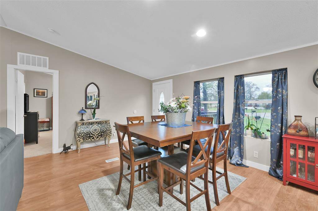 Dining area off of living room.