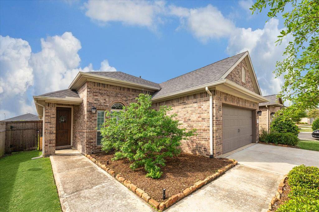 There is extensive landscaping, full sprinkler system, full gutters, four sides brick and home faces west so there is no afternoon sun on the back patio in the evening.