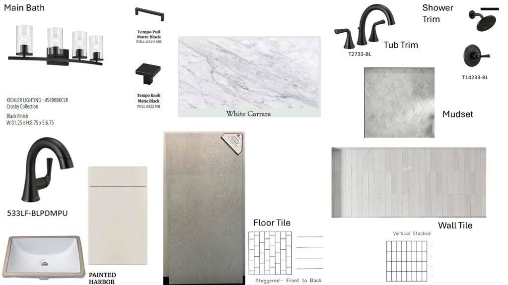 Main Bath Selections