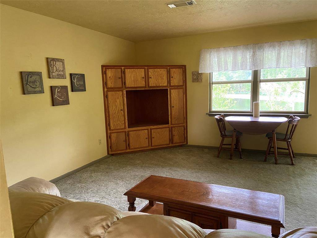 Built in storage in the living room