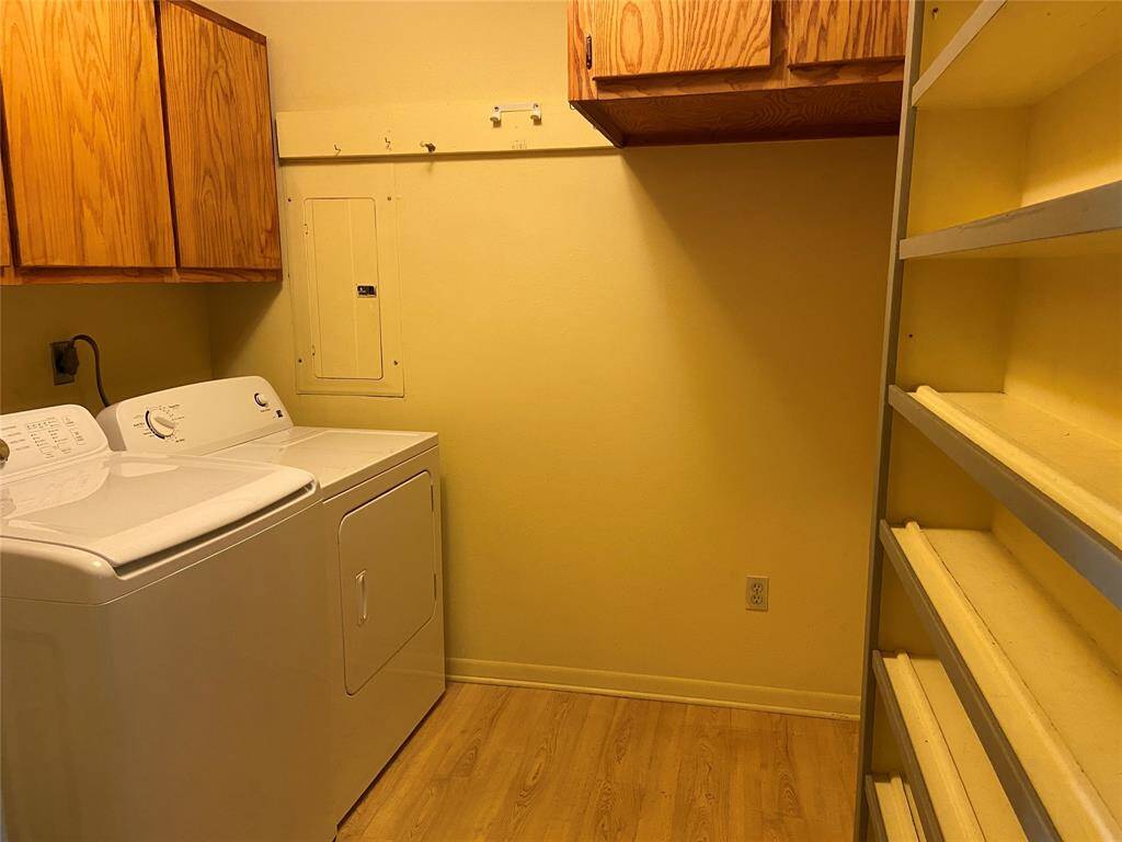 There is plenty of room in the  laundry/pantry room.