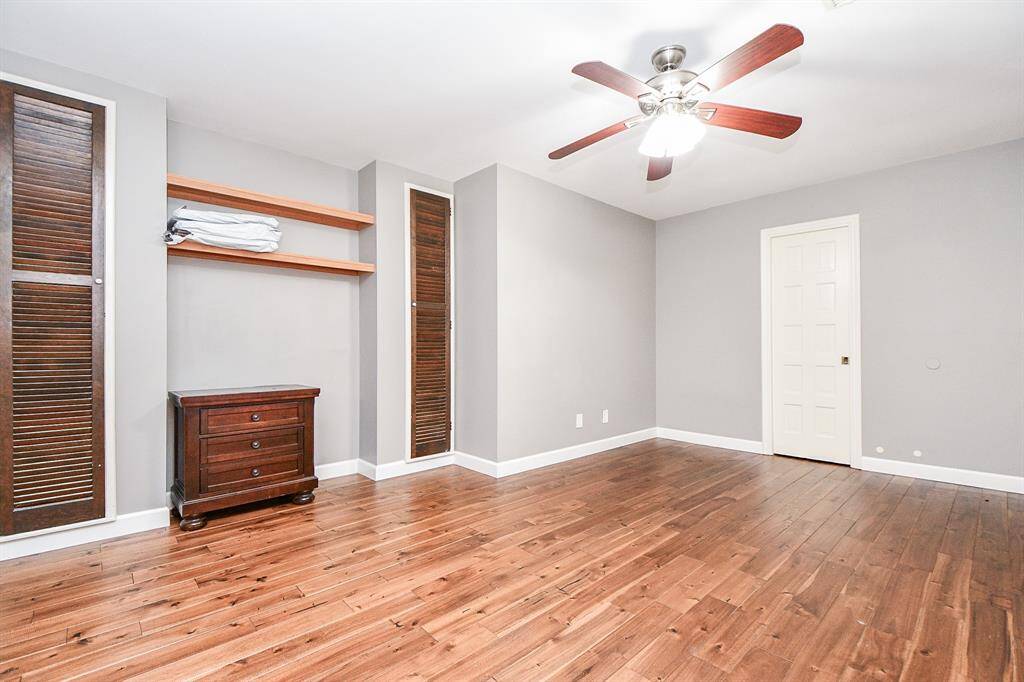 Bedroom # 3 is really good size with beautiful wood floors and walk in closet