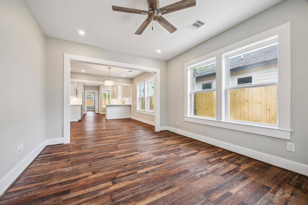 View from your front door, looking toward your dining and kitchen