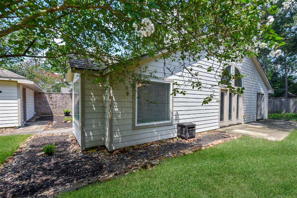 This lot is very unique.  It is fully fenced - including most of the front yard too.  There is a small yard out along the street, and then a gated entry into a private retreat.  The fenced yard wraps around 3 sides of the house with no back neighbors/privacy.  It is very private and secure.