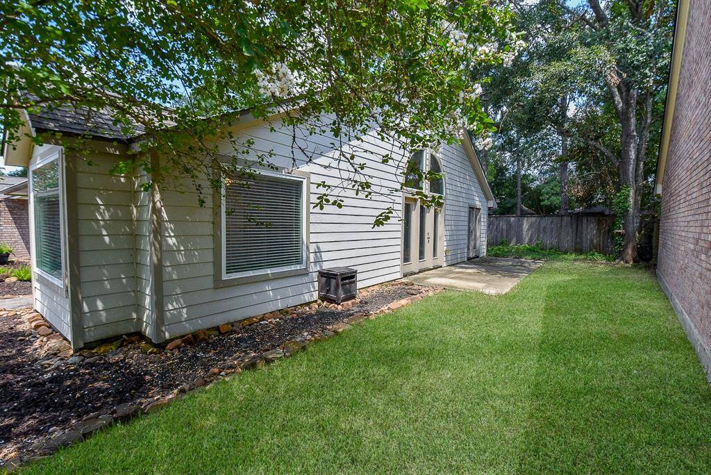 This is one of the sides of the yard and is very large.
