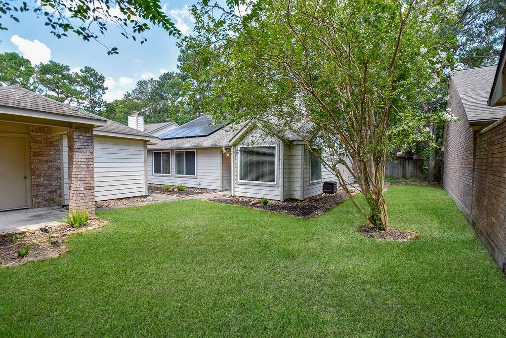 This is the front section of the yard that is enclosed behind the fence/gate entry from the very front.