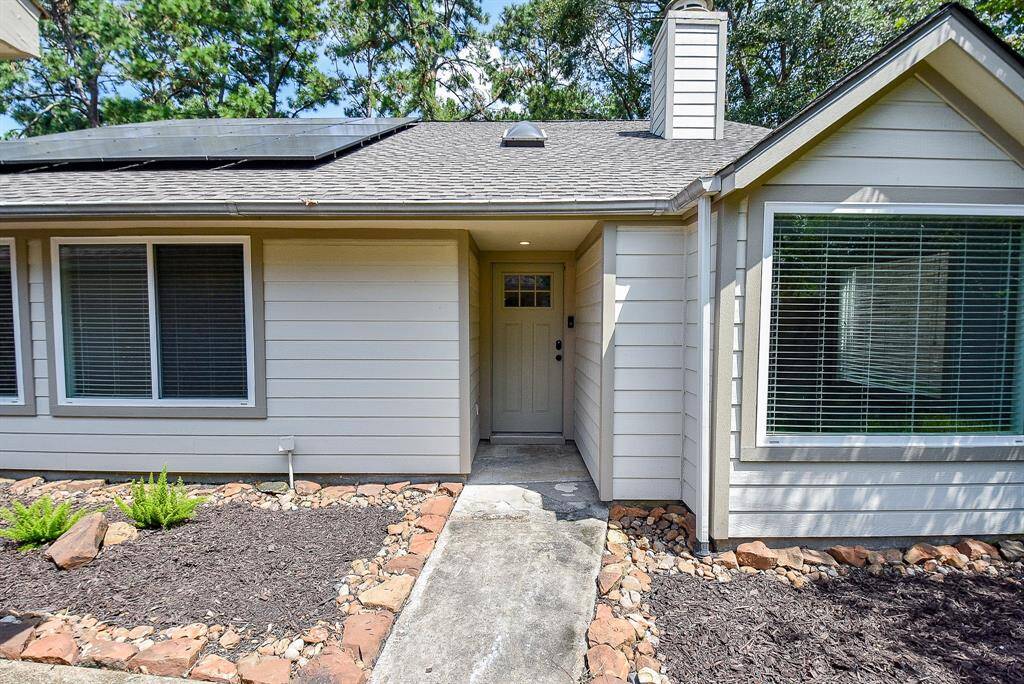 This is the front of the house inside the gate.