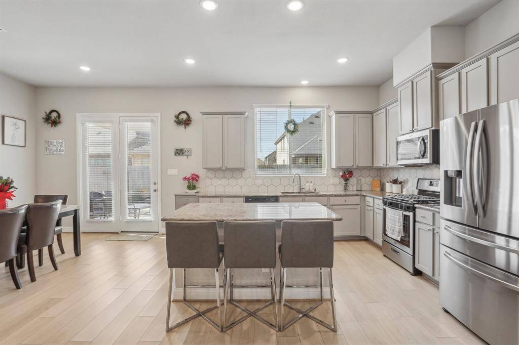 Kitchen view from living area
