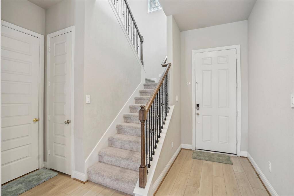 Upstairs entry from living room