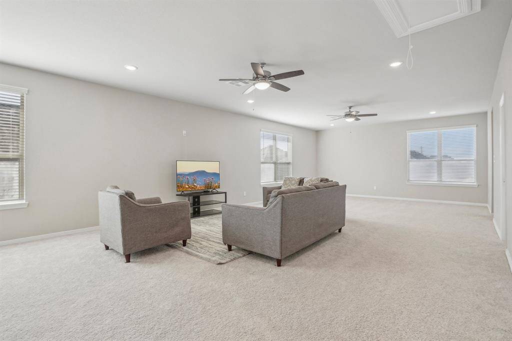 Upstairs living/gameroom view from stairs