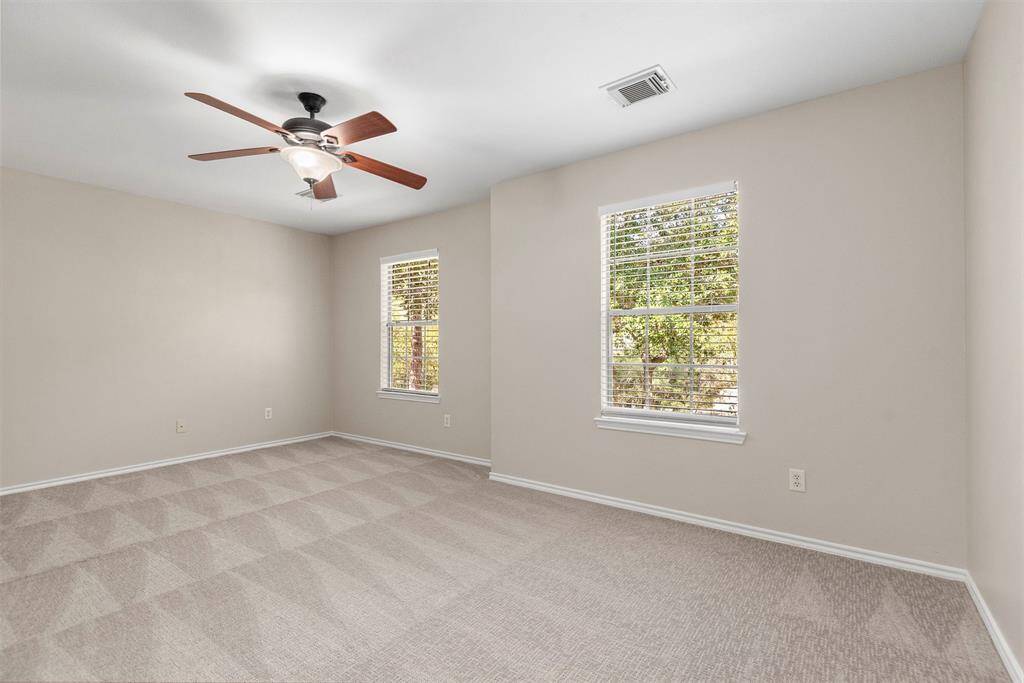 Spacious secondary bedroom facing the front