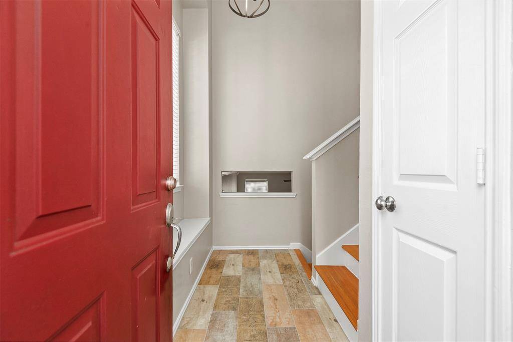 Upon entering the townhome