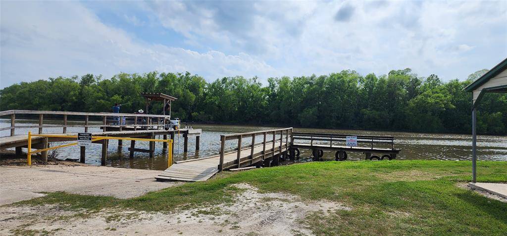 Residential boat launch and fishing pier.