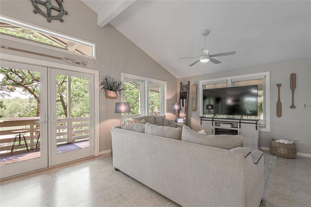 Open floor plan for the living room, dining to the kitchen.