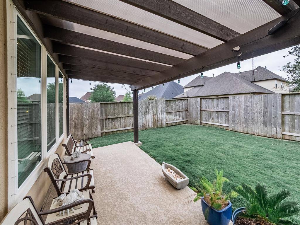 this is part of the extended patio and the large backyard