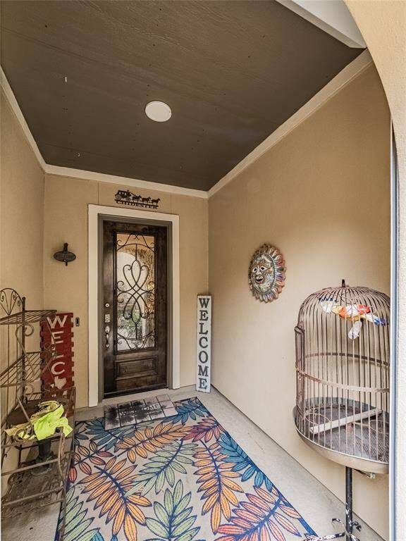 Beautiful front door with glass