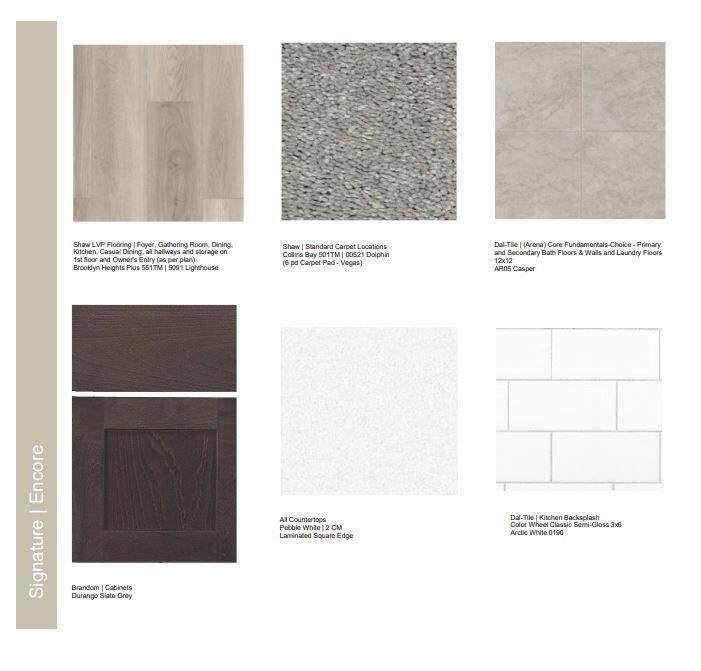 Design Selections. Home is under construction and selections are subject to change.