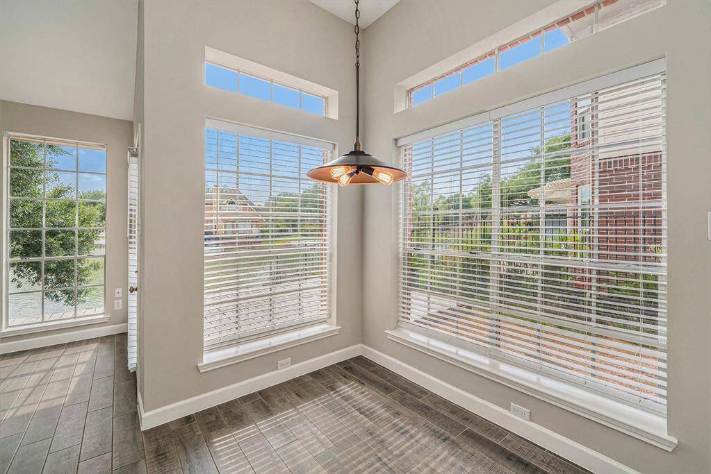A cheery breakfast room is the perfect spot for your morning cup of coffee!