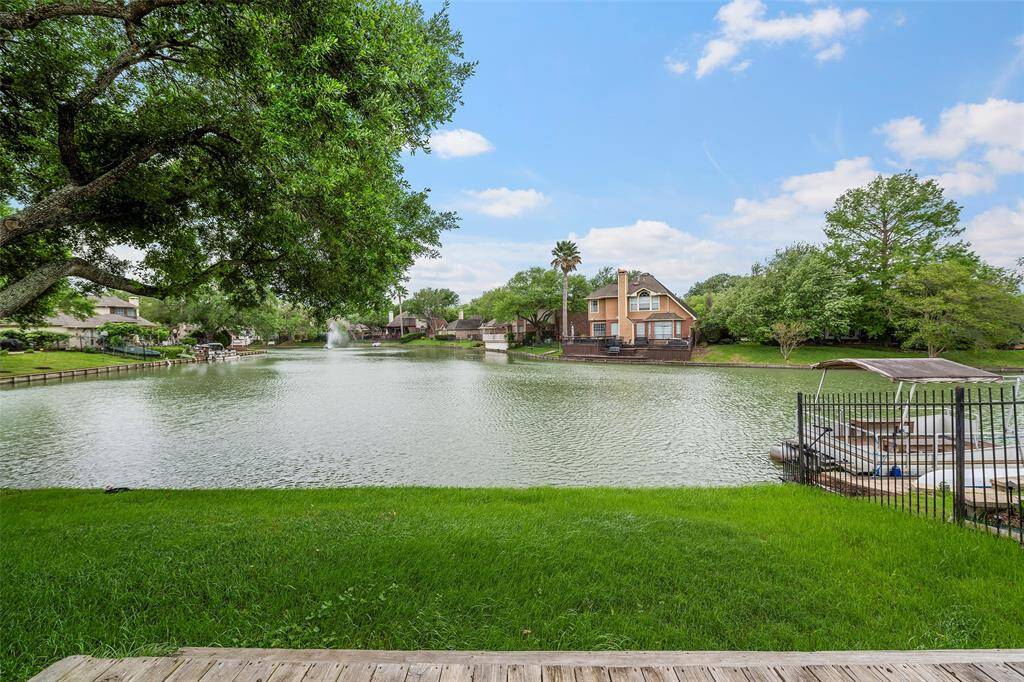 And here is the view! Lake life is where it is at! You have a front row seat to sunrises, countless hours of catch & release fishing, or just tooling around on the boat around the neighborhood lake.