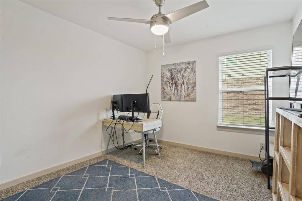 Third bedroom used as an office