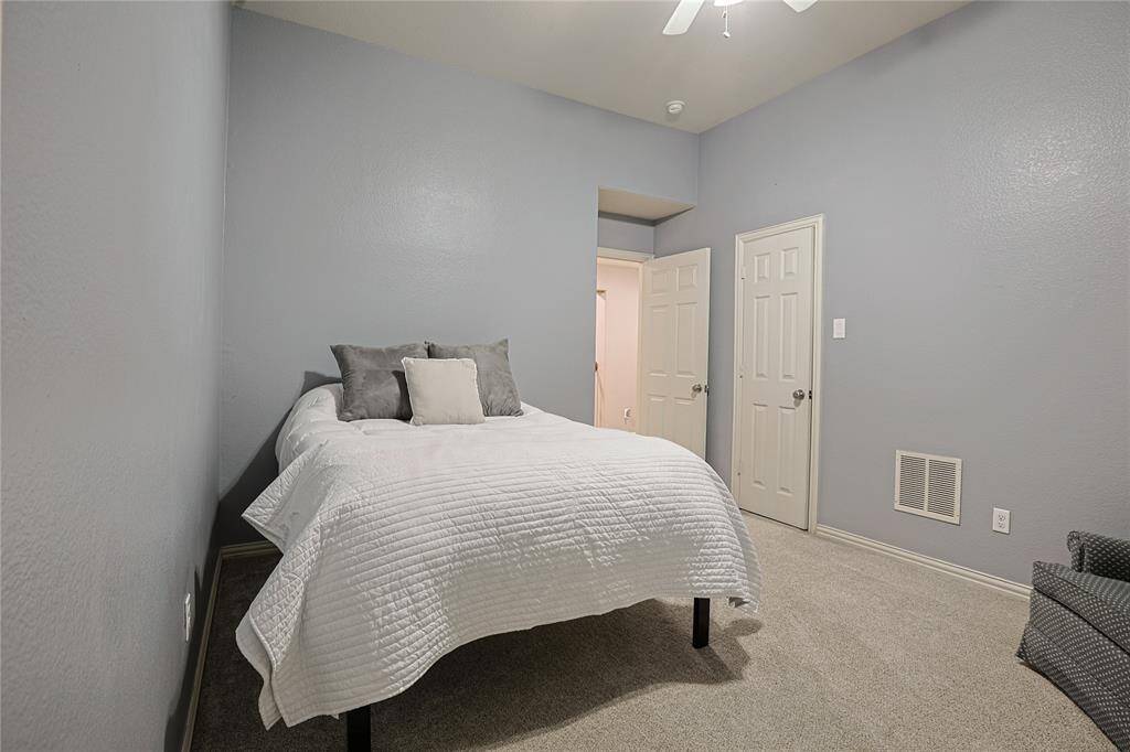 All secondary bedrooms have large closets