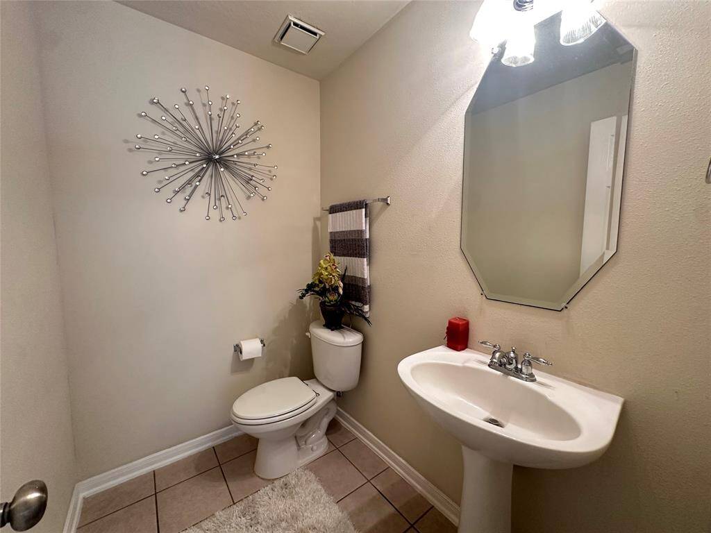 Half bathroom downstairs