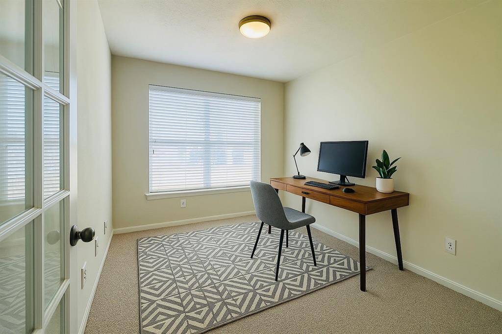 Home office / study downstairs w/french door