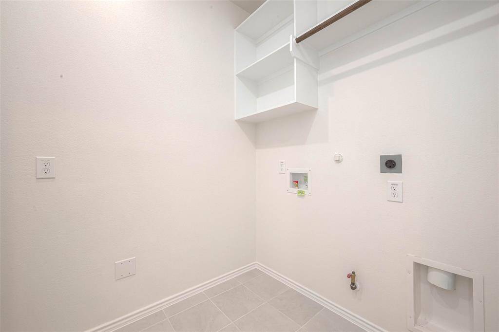 Utility room conveniently located inside the home