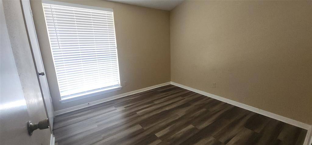 Secondary bedroom with large closet.