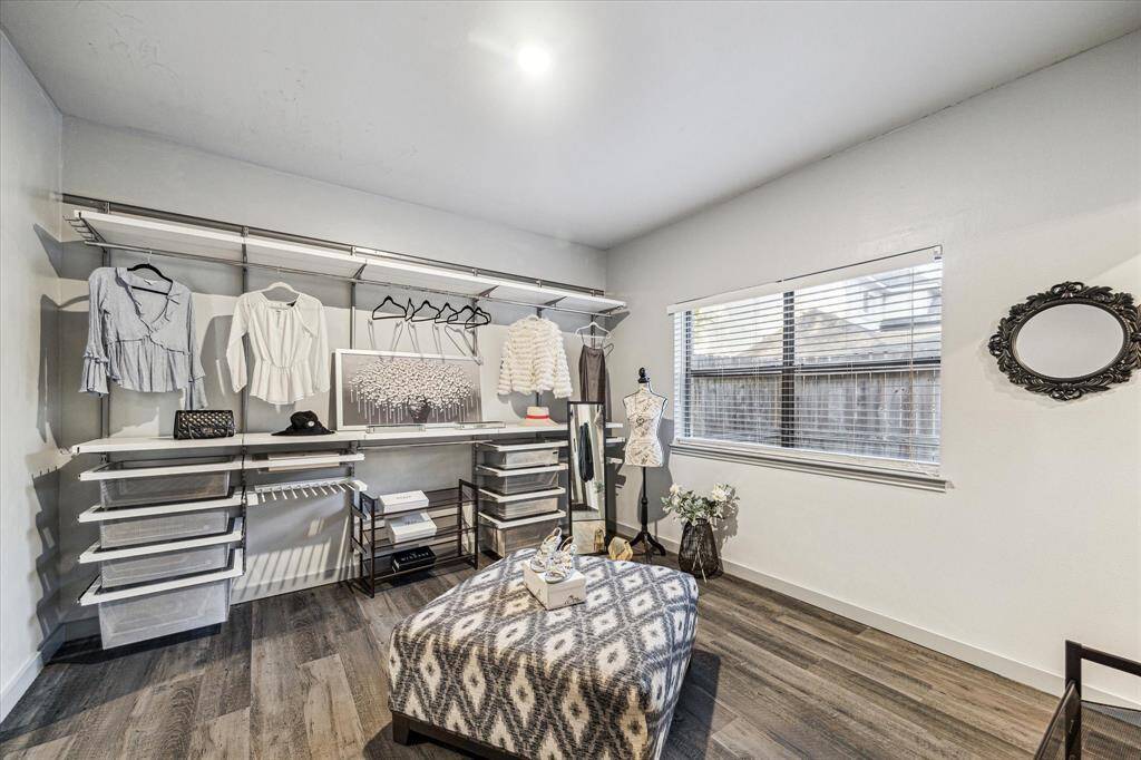 The primary closet is a dream!