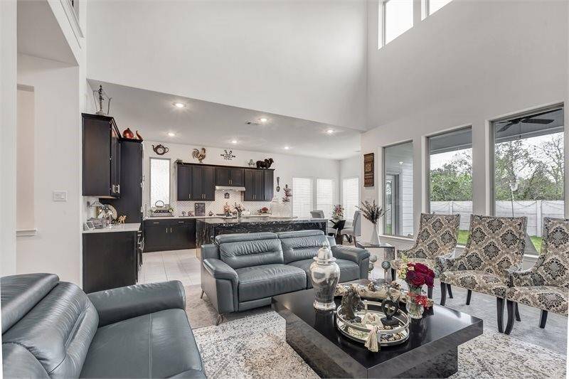 Living Room to Kitchen open concept!