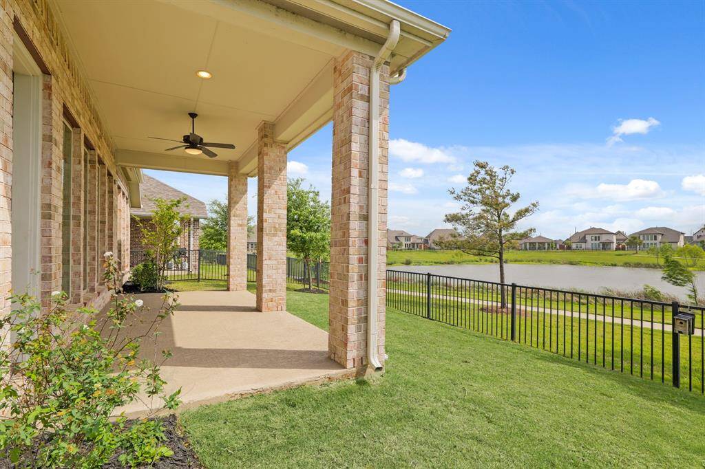 Large patio to enjoy lake views