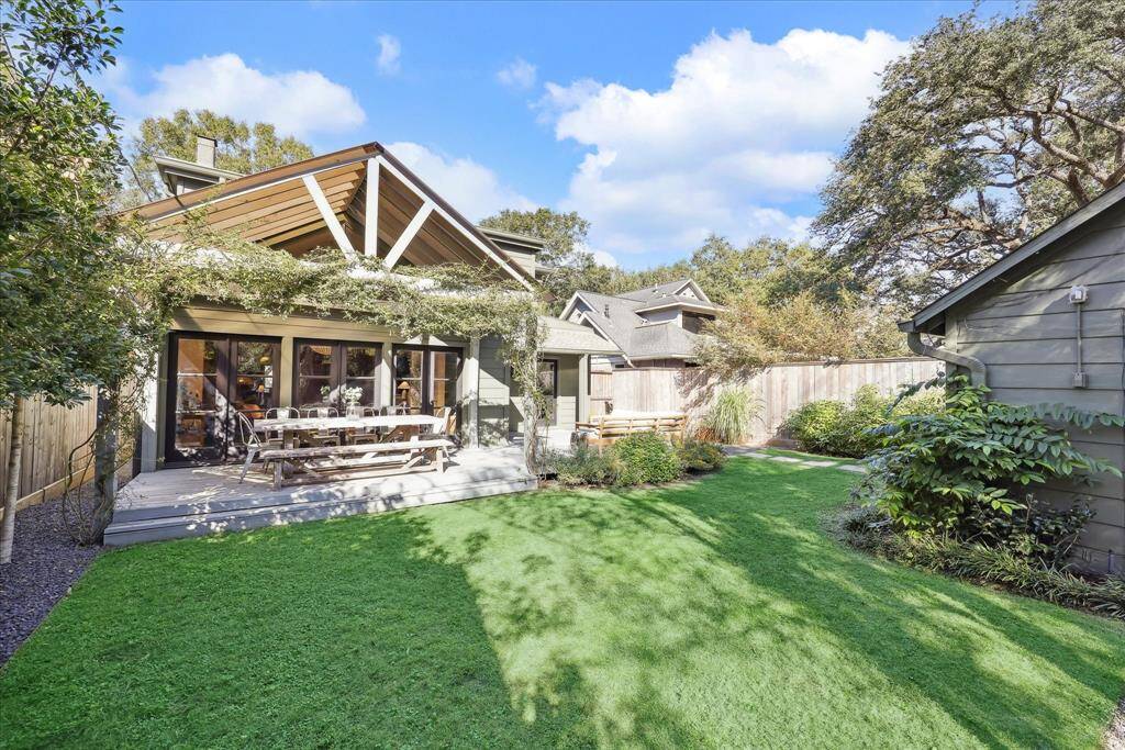 Another view of professionally landscaped green space.