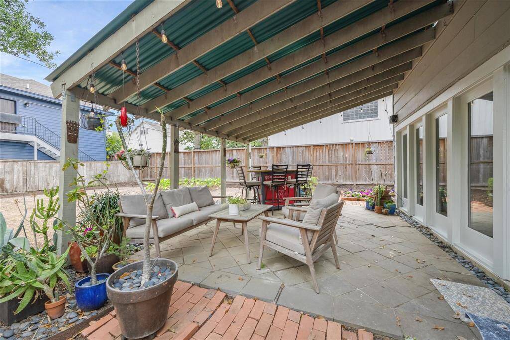 Covered patio
