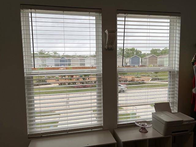 view from room to the park across from the house