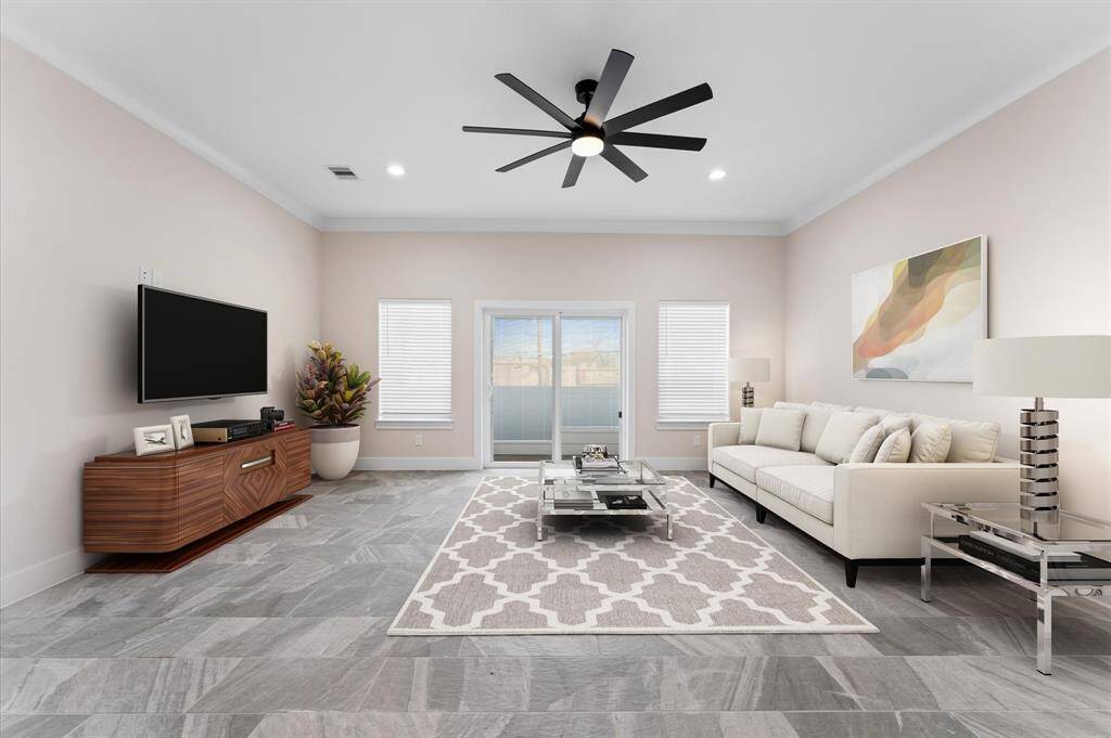 living room.