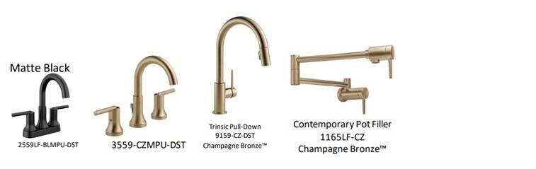 Champagne Bronze plumbing fixtures