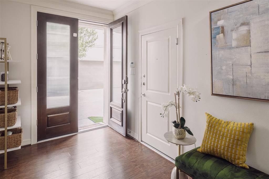 mahoganny french door entrance