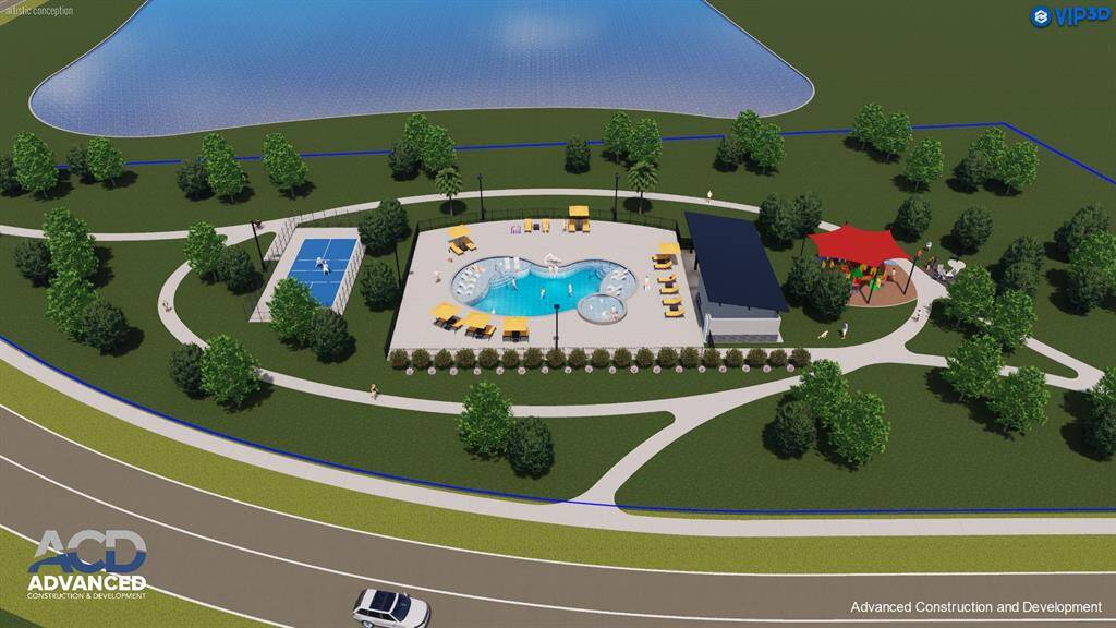 Experience the best of Spring Creek Trails with this stunning render view of the community’s exceptional amenities.