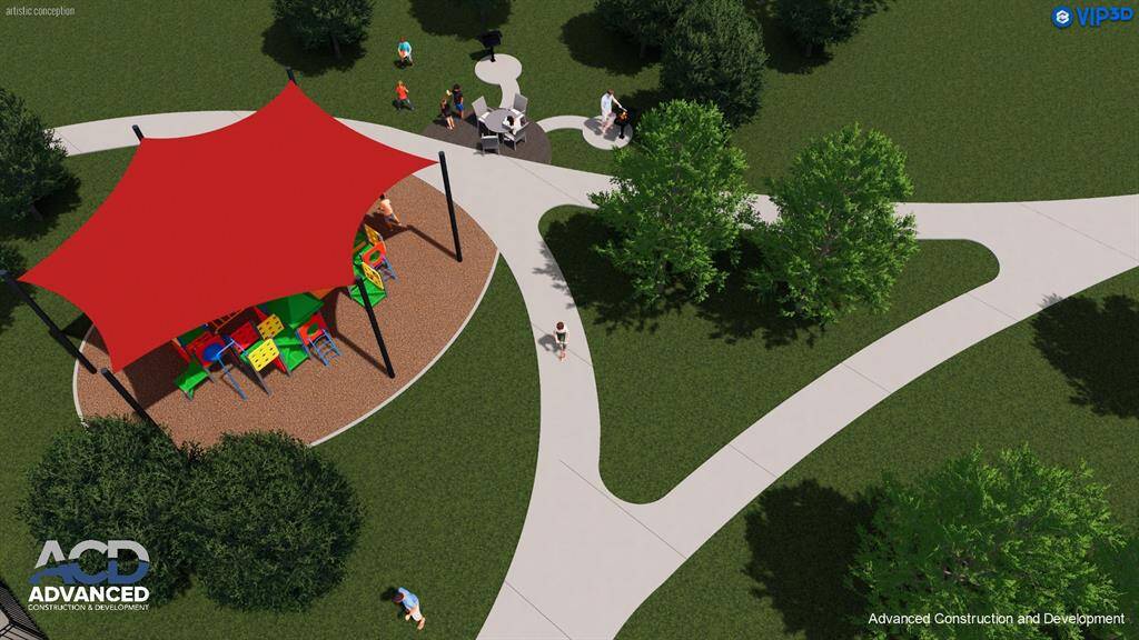 Let the kids play and explore at the community playground!