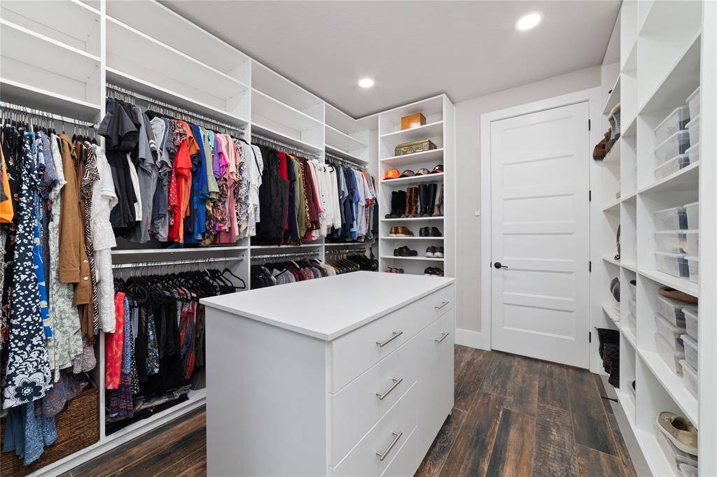 Spacious closet fit for a queen and king!