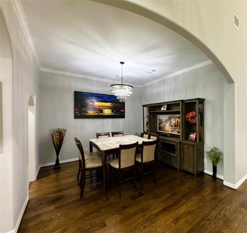 Elegant dining room to your right upon entry.